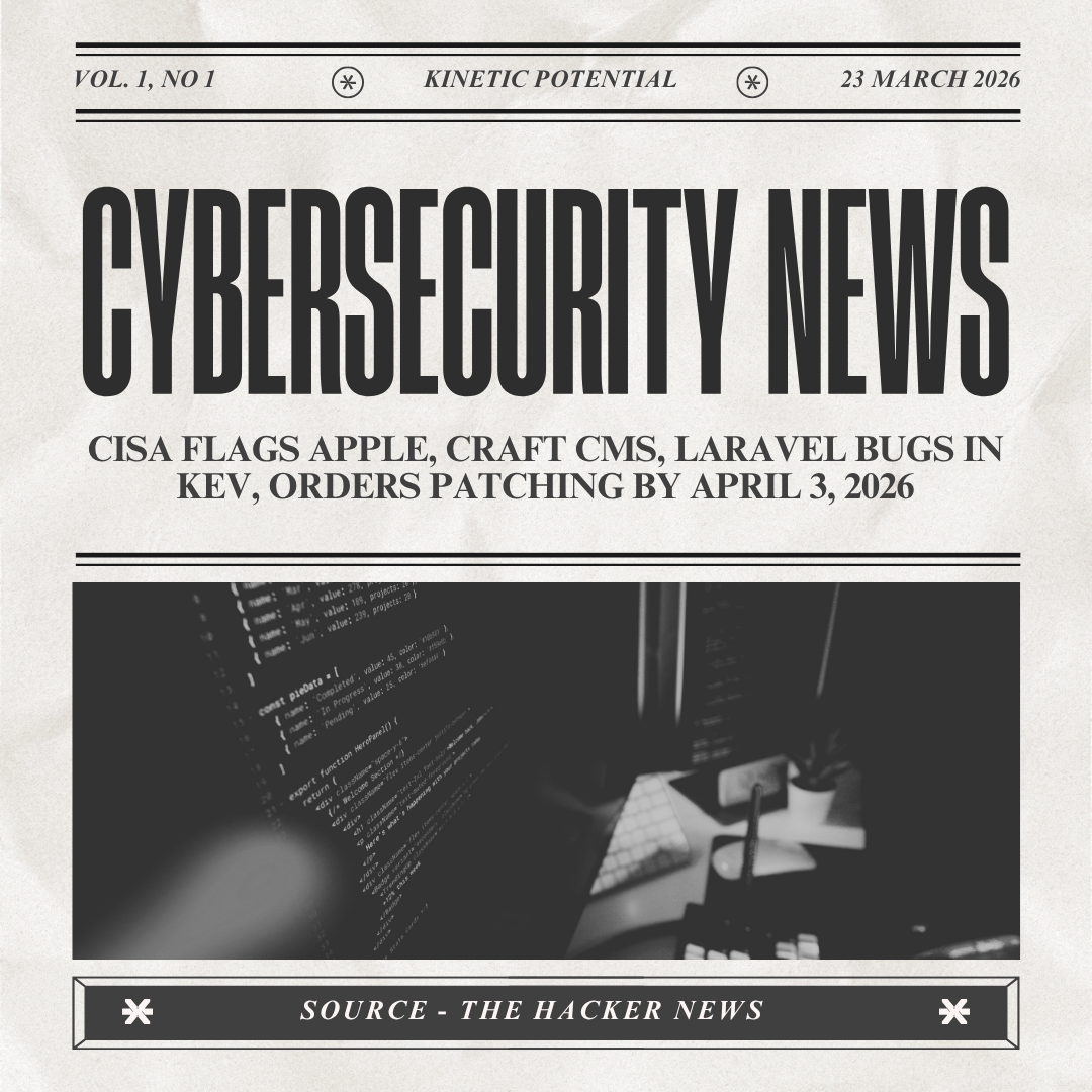 Cybersecurity News Kinetic Potential