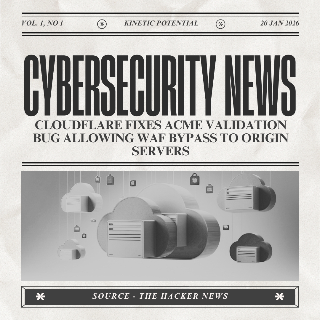 Cybersecurity News Kinetic Potential
