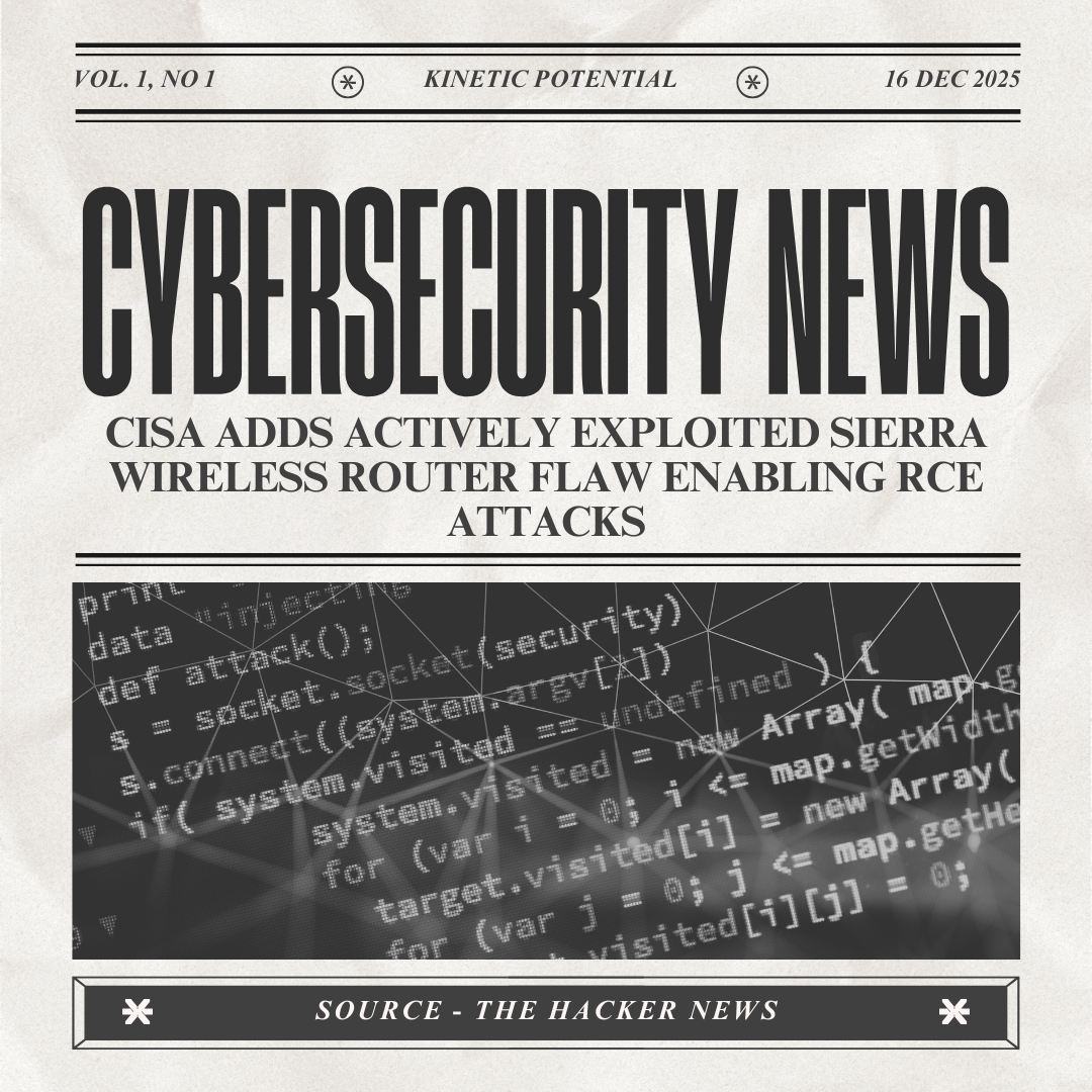 Cybersecurity News Kinectic Potential