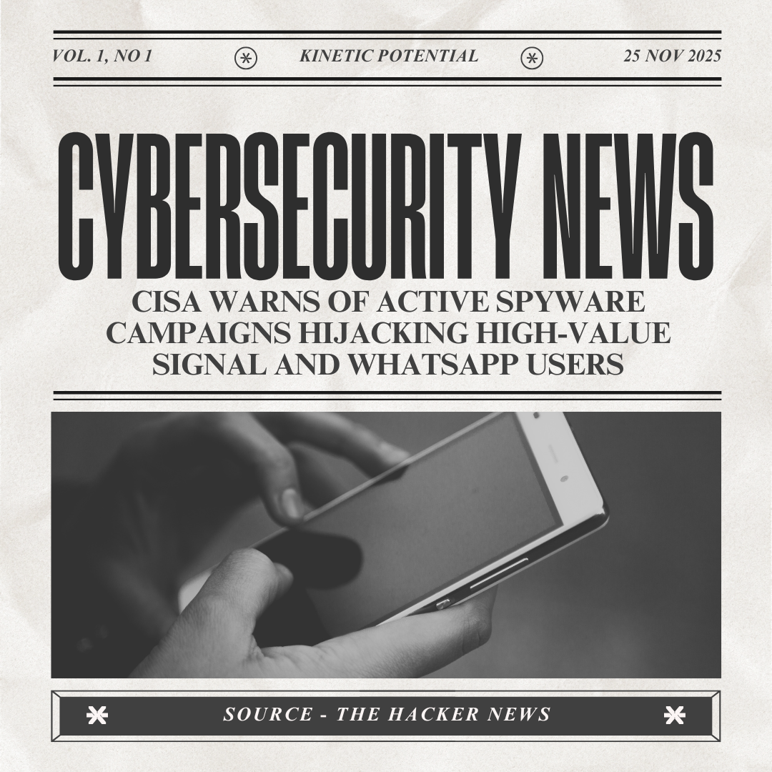 Cybersecurity News Kinetic Potential