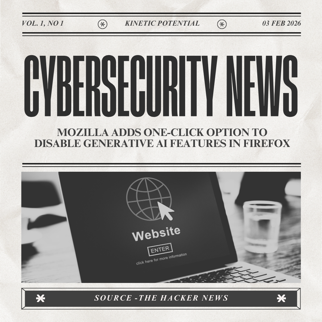 Cybersecurity News Kinetic Potential